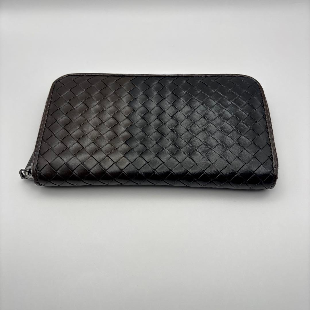 ◆正規品◆ボッティガヴェネタイントレチャート ラウンドファスナー長財布コンビ