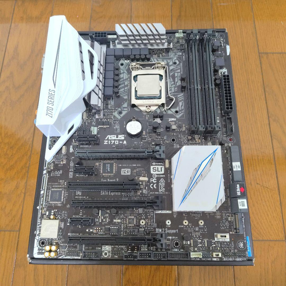 ASUS Z170-A マザーボード Intel i7-6700K付き