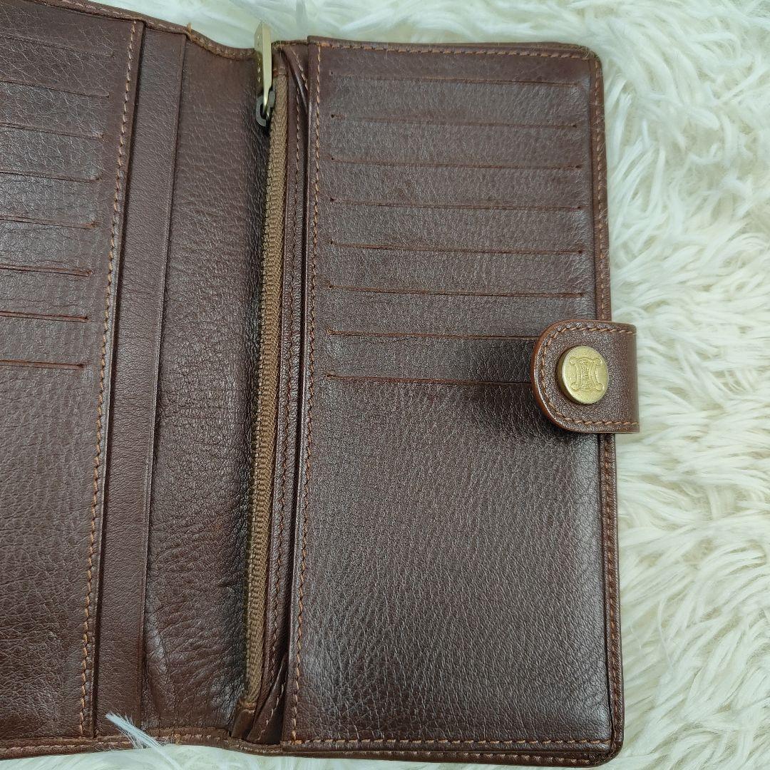 本日限定価格　セリーヌ　長財布　パリマカダム　トリオンフ　キャンバス　インディゴ