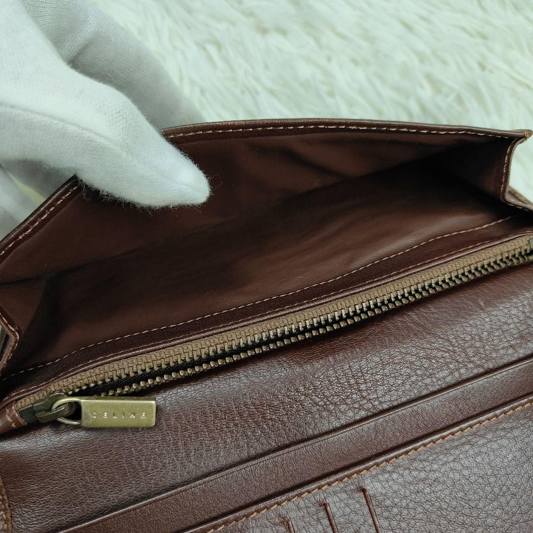 本日限定価格　セリーヌ　長財布　パリマカダム　トリオンフ　キャンバス　インディゴ