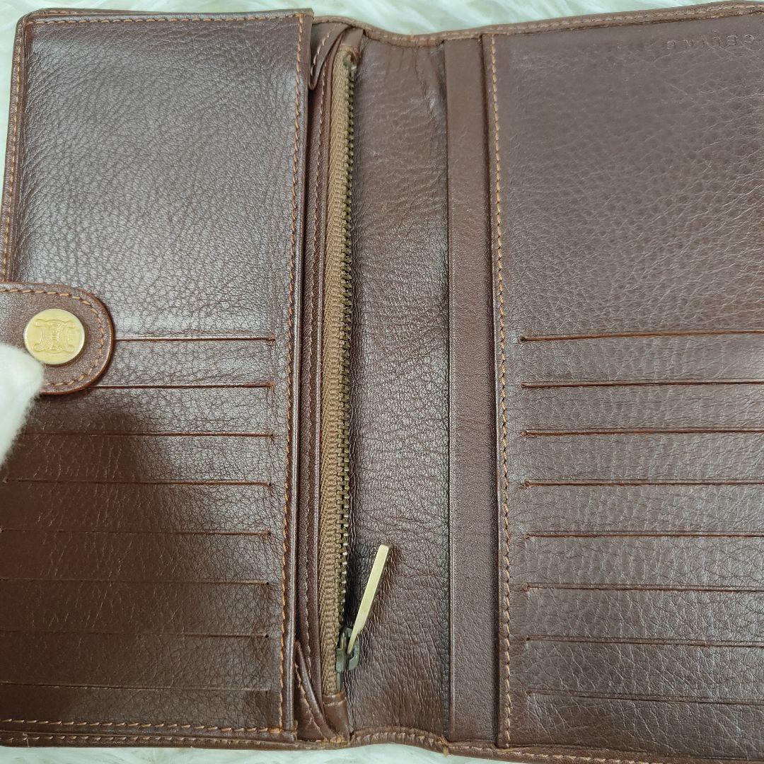 本日限定価格　セリーヌ　長財布　パリマカダム　トリオンフ　キャンバス　インディゴ