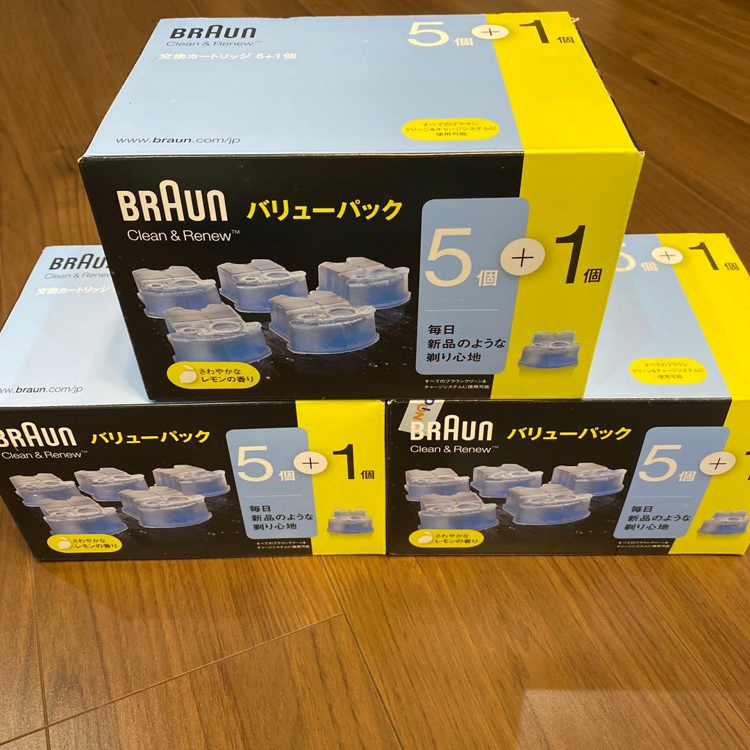 3箱セットBRAUN Clean & Renew バリューパック 5個 + 1個