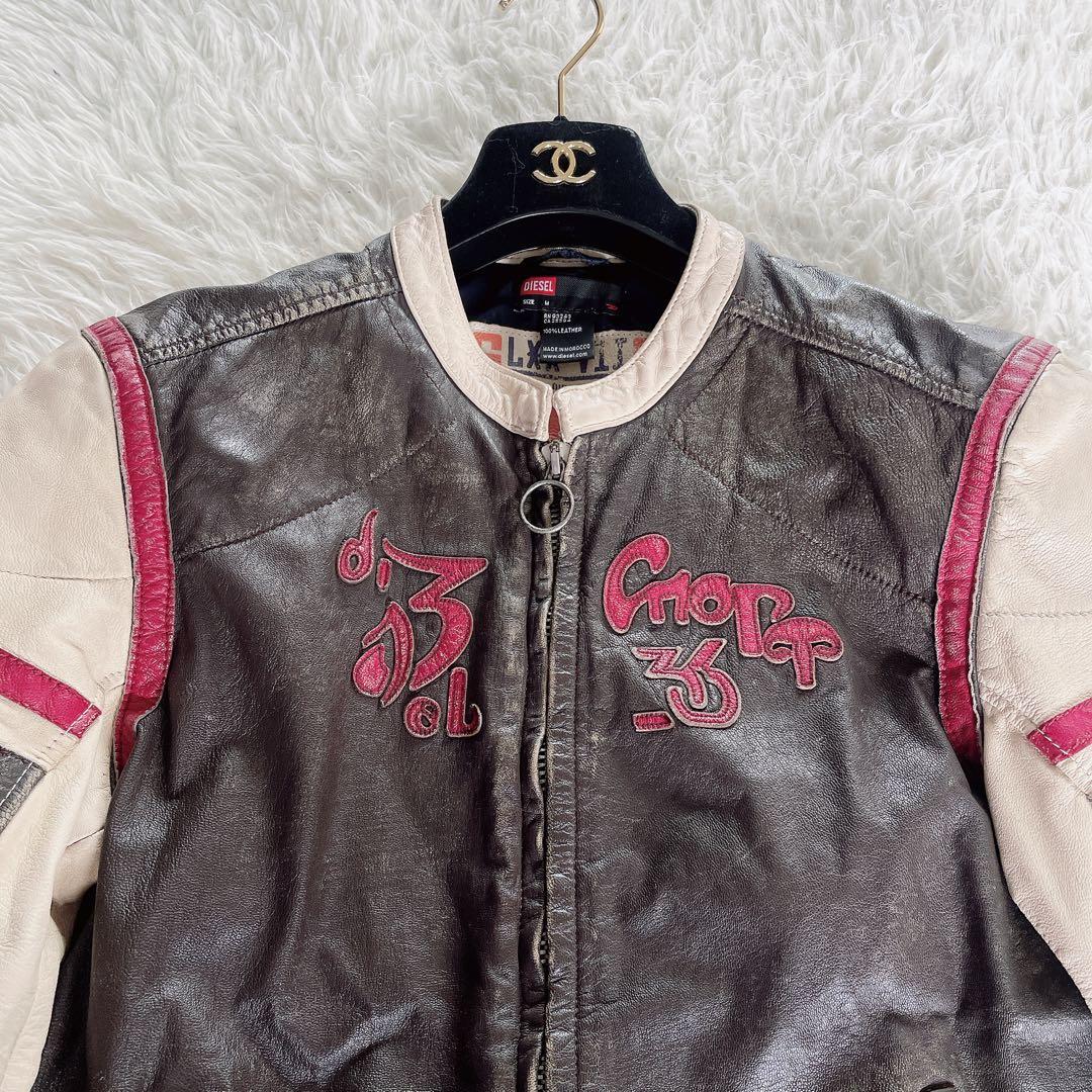 【DIESEL】90s レーシングジャケット シングルライダース Mサイズ