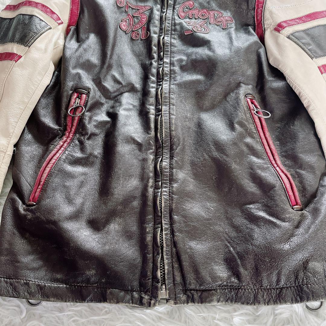 【DIESEL】90s レーシングジャケット シングルライダース Mサイズ