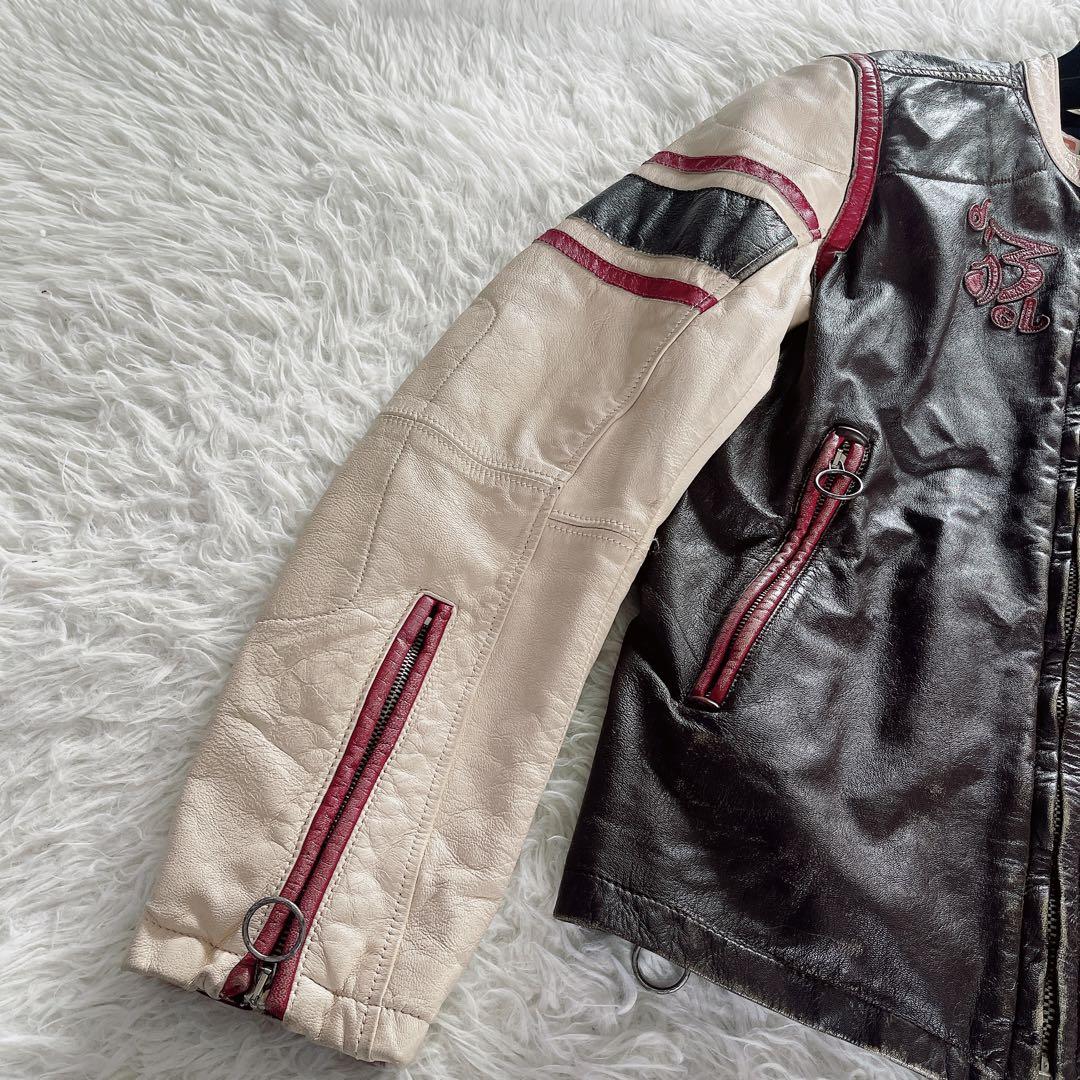 【DIESEL】90s レーシングジャケット シングルライダース Mサイズ