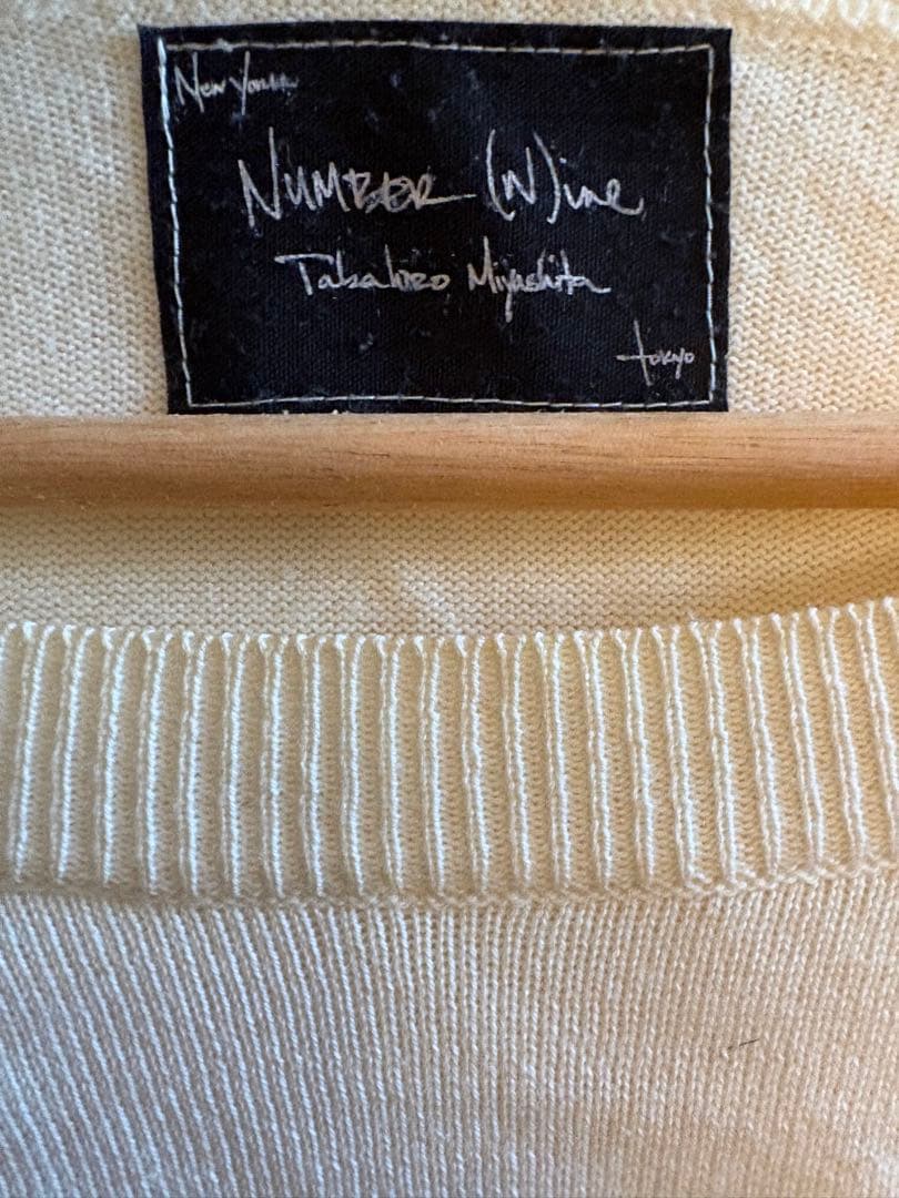 Number (N)ine ガンズ期　ROSE87 ホワイトセーター　サイズ2