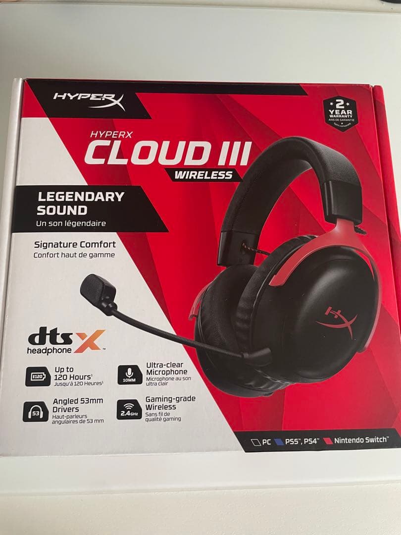 HyperX cloud III wireless 24時間以内発送!!