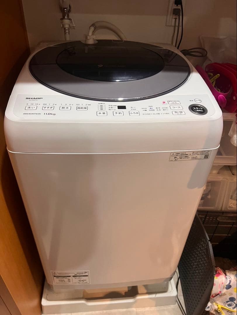 シャープ SHARP 洗濯機ES-GW11インバーター搭載 11kg 2022年