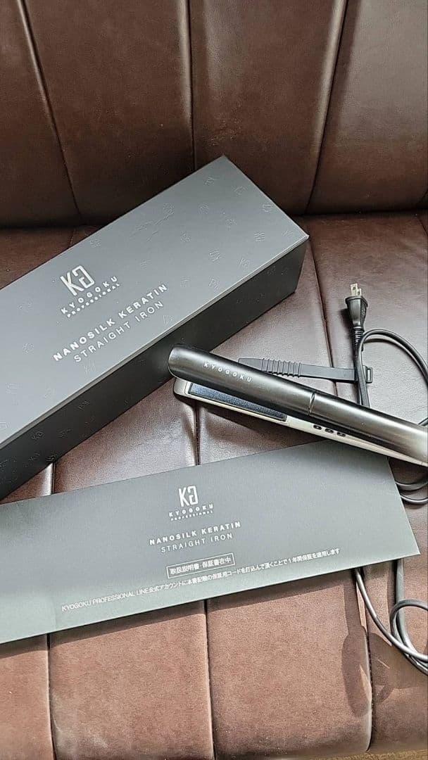 ヘアアイロン KYOCOHU NANOSILK KERATIN STRAIGHT IRON