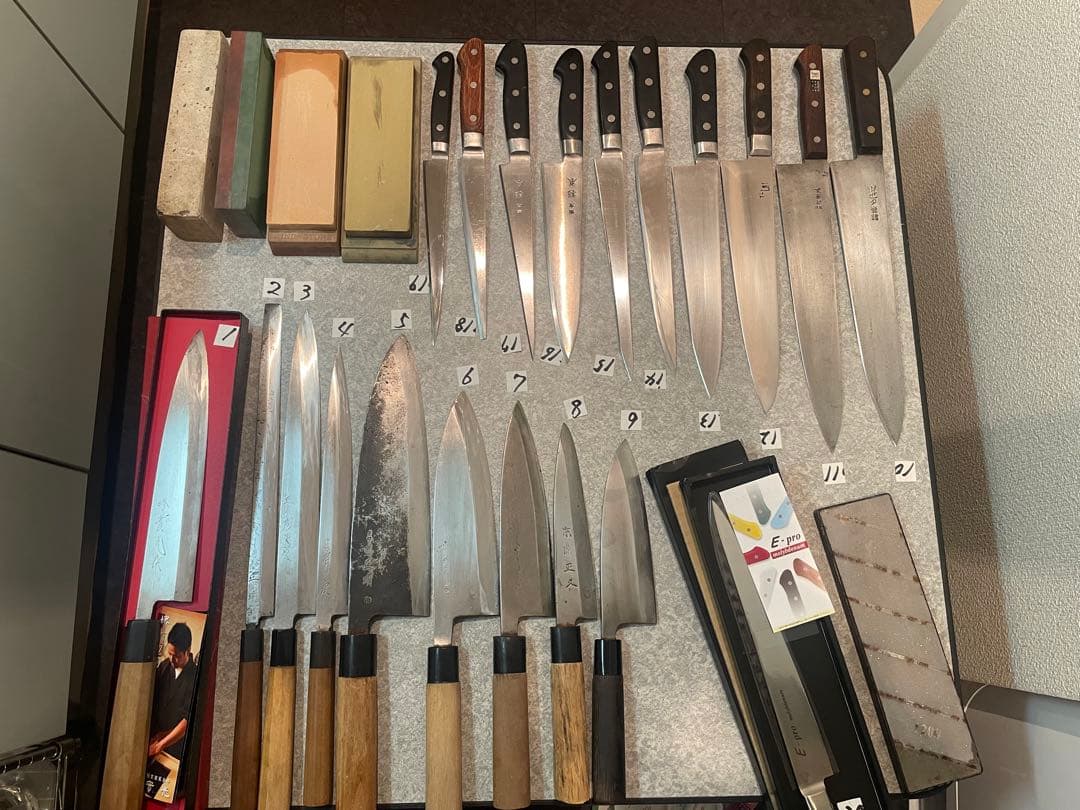 包丁　魚屋引退20本セット売り　希望価格コメントで正本　杉本　有次　正明　牛刀