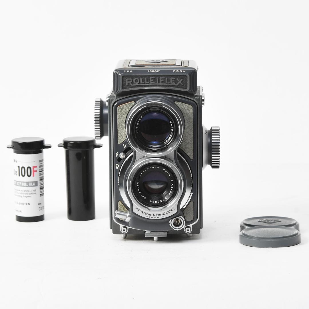 【オーバーホール済】ベビーローライフレックス グレー Rolleiflex