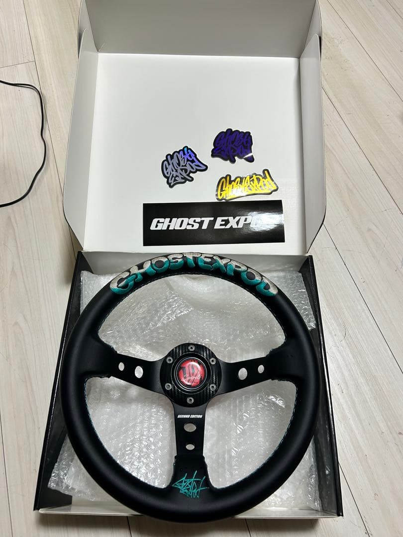 週末セール！ GHOSTEXPODステアリングホイール ブラック