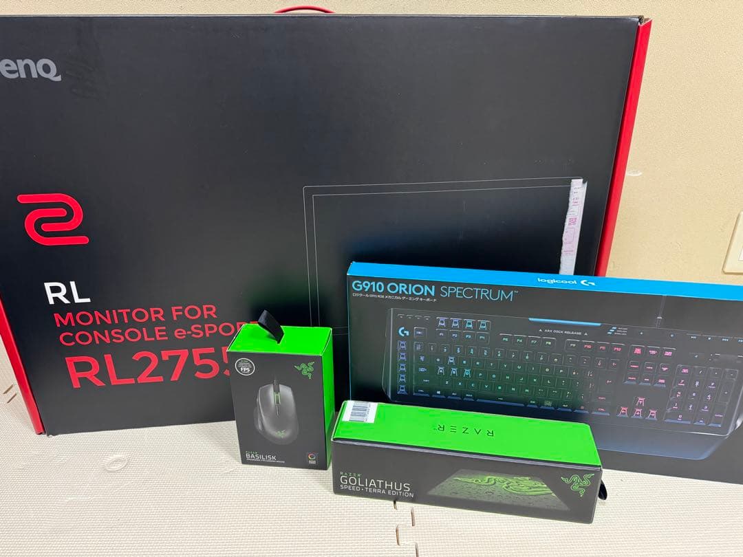 rl2755 BenQ g910 ロジクール　　レイザー モニター
