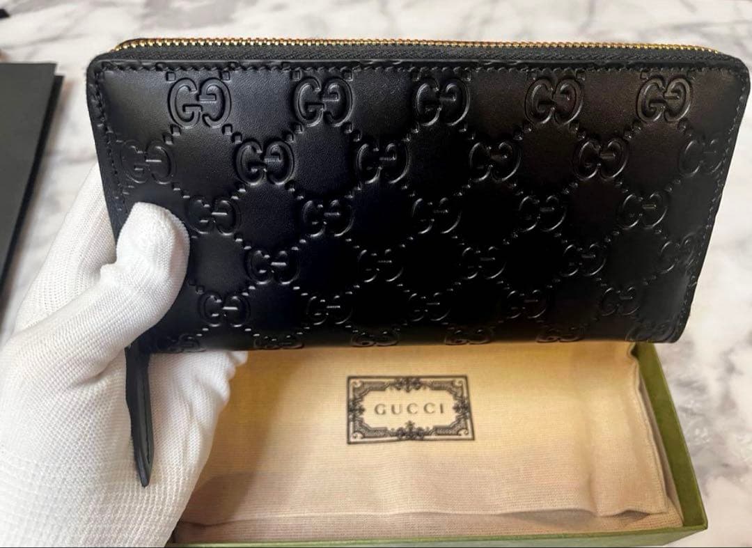 【⭐︎一粒万倍日☆】GUCCI 長財布　正規品 レザー 財布　プレゼント