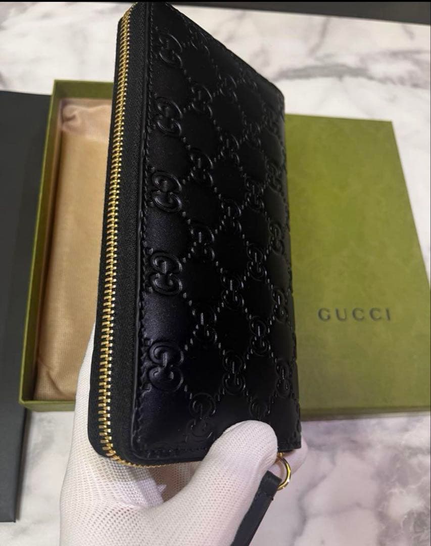 【⭐︎一粒万倍日☆】GUCCI 長財布　正規品 レザー 財布　プレゼント