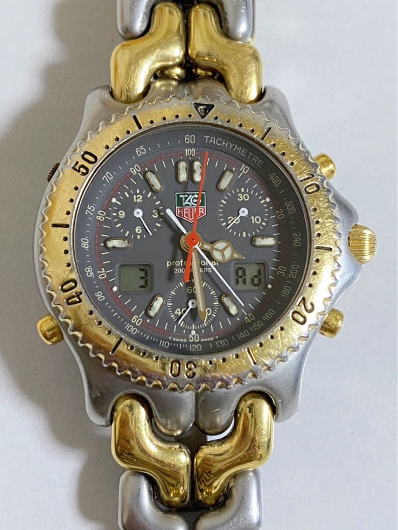 タグホイヤー セナモデル S25.206M クォーツ クロノグラフ 腕時計