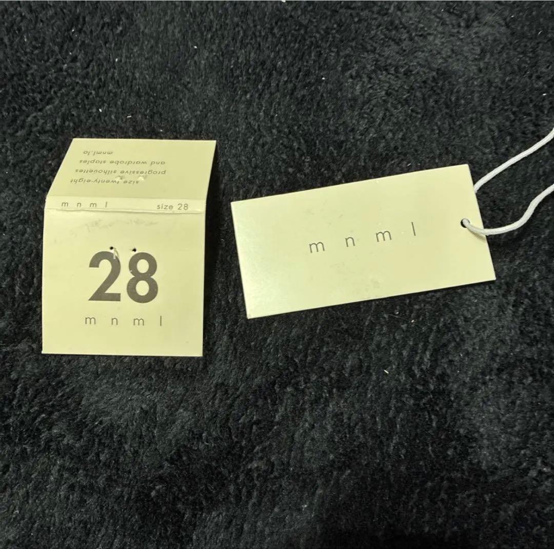 mnml スキニーデニム ブラック ダメージ加工 28