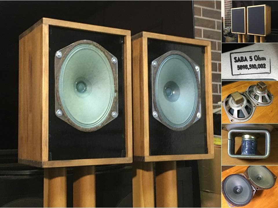 西独SABAレアビンテージ大型アルニコグリーンコーンフルレンジシステム最高音質