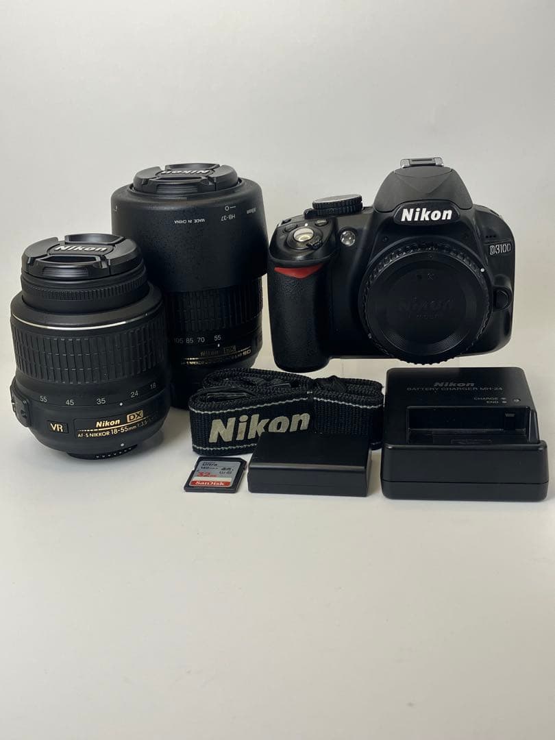 【返品保証・動作確認済】Nikon D3100 ダブルズームレンズキット
