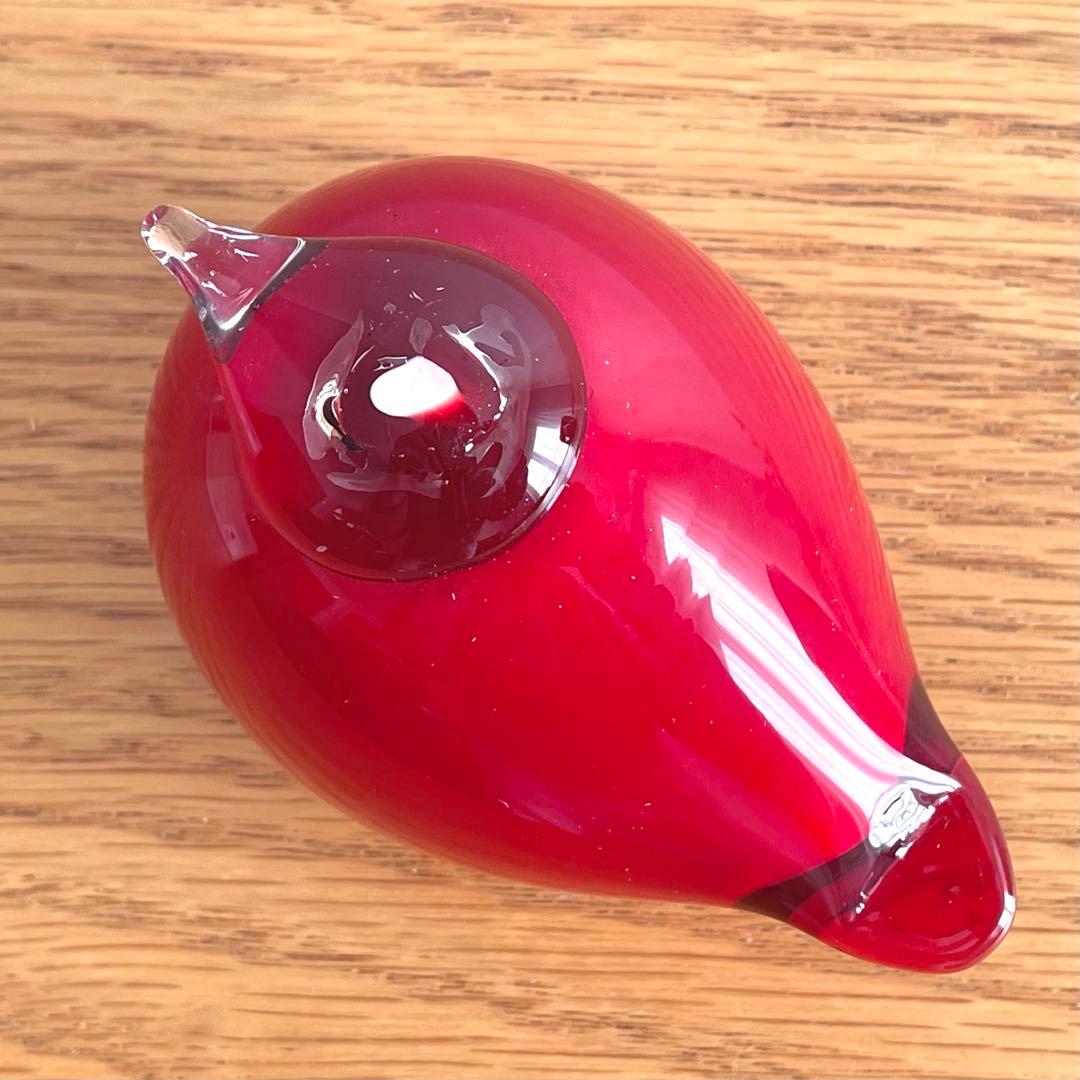 オイバ・トイッカ パフボール クランベリー レッド ガラスオブジェ イッタラ