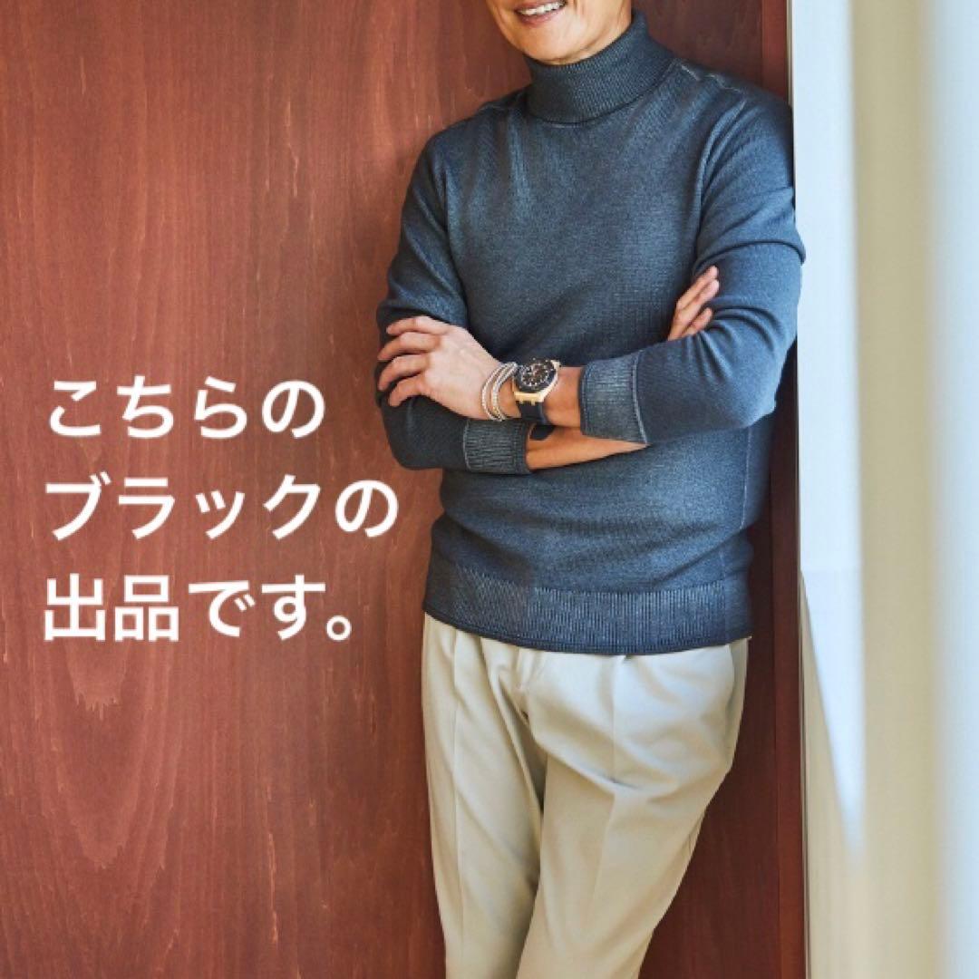 AOURE アウール　NEVE＋ ミドルゲージタートルネック　ブラック　L