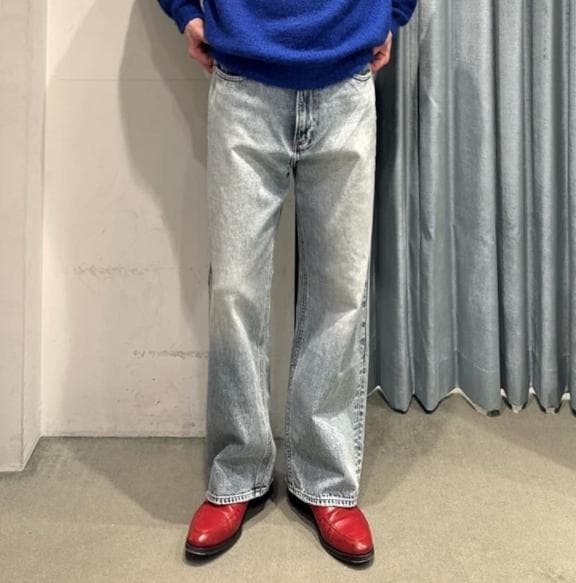 BEAUTY&YOUTH ハイフェード ニュアンス フレア 5P デニムパンツ