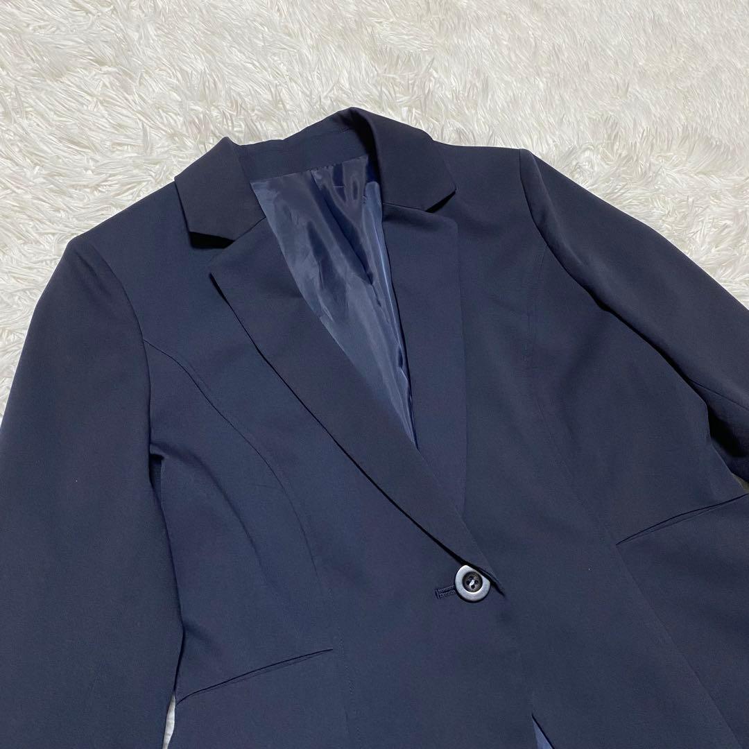 ルイルエブティック 大きいサイズ　3L　パンツスーツ セットアップ　ネイビー