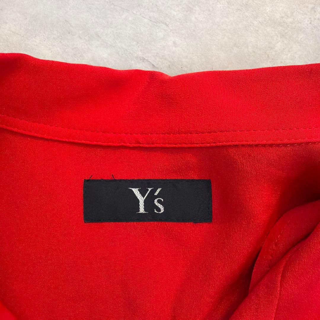 ★ シルク100% Y's ワイズ 日本製 長袖 ボタン シャツ オーバーシャツ