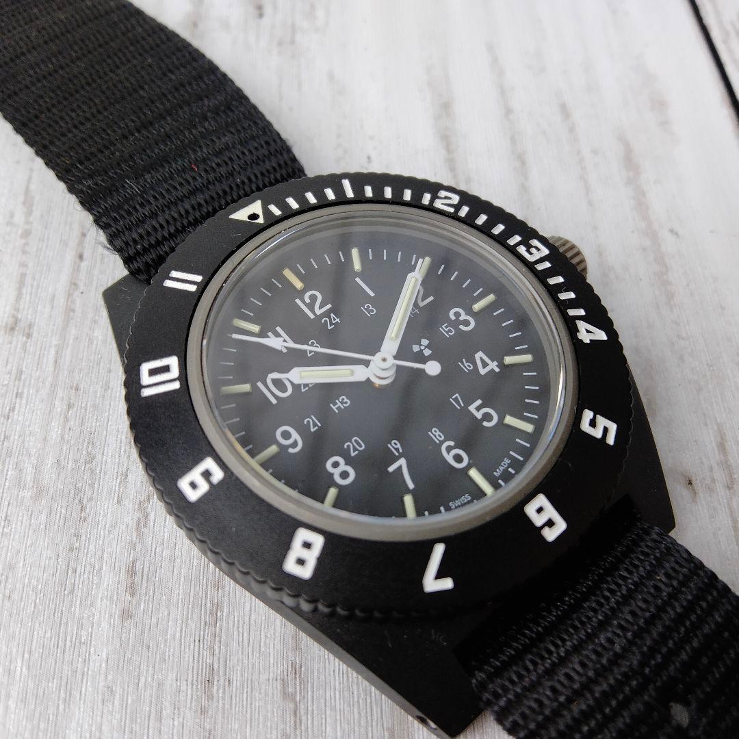 MARATHON【美品】ナビゲーター デイト パイロット　ブラック系　千場