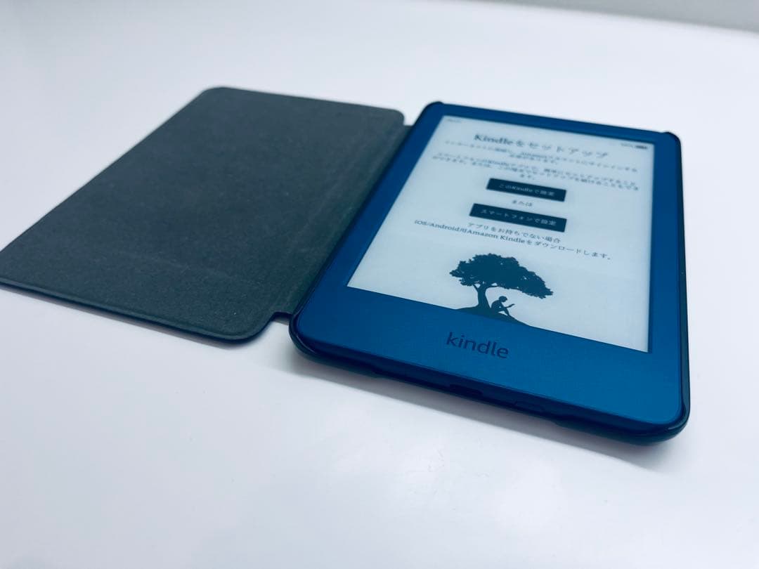 【美品】　Kindle 11世代　デニムブルー　＋　カバー