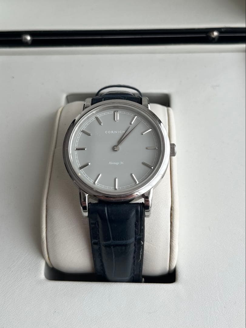 May★コーニッシュ　腕時計グレー文字盤　36mm