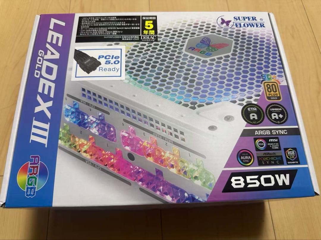 「開封未使用」SUPER FLOWER LEADEX III GOLD 850W