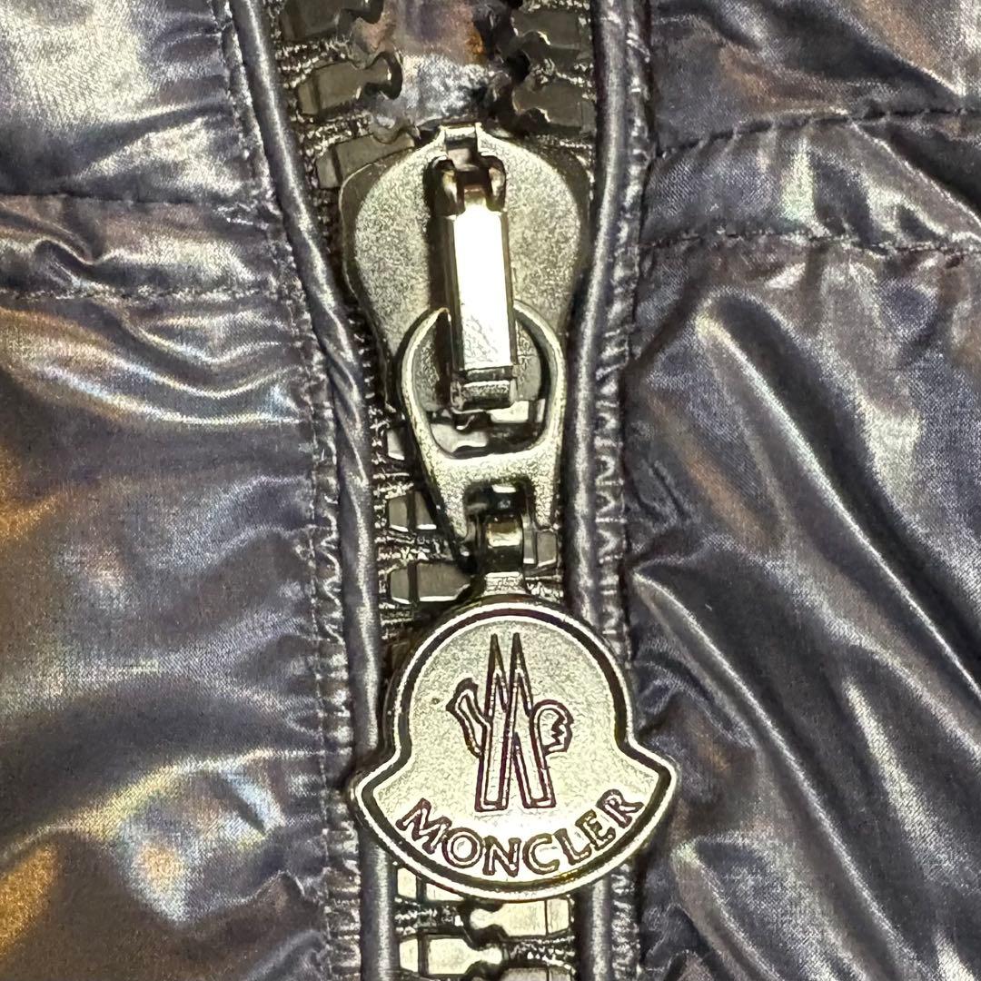 レディース　モンクレール　ダウンジャケット　ダウン　ジャケット　フード　紺色　S