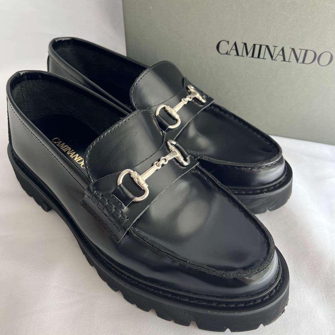 CAMINANDO カミナンド ビットローファー ブラック 23㎝