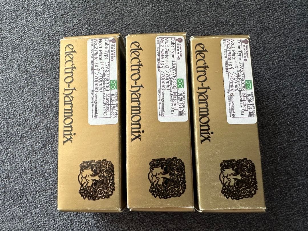 ELECTRO-HARMONIX 12AX7EH GOLD 3本マッチ