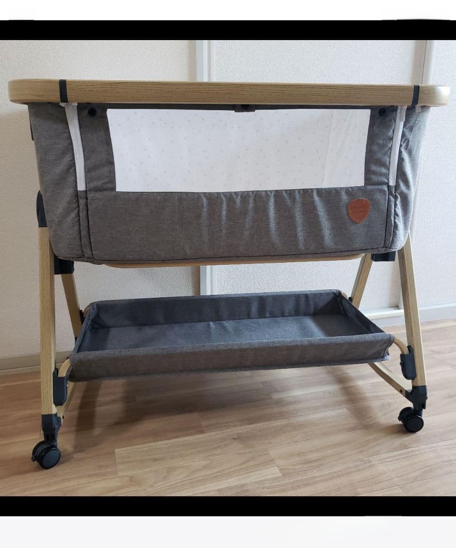 【美品】maydolly hzdmj 折り畳み式ベビーベッド　移動式