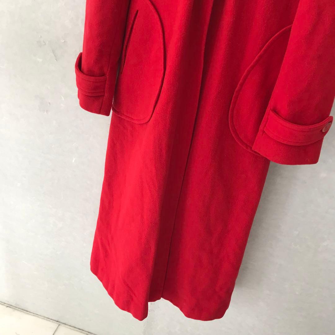 90s ダッフルコート ロングコート レア ヴィンテージ レッド L程