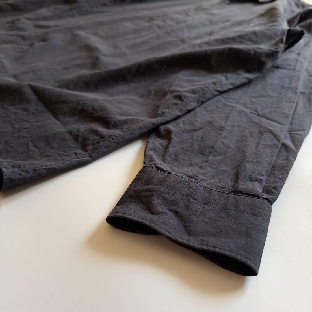 24SS✨️5サイズ COMOLI コモリシャツ コットン レギュラーカラー 黒