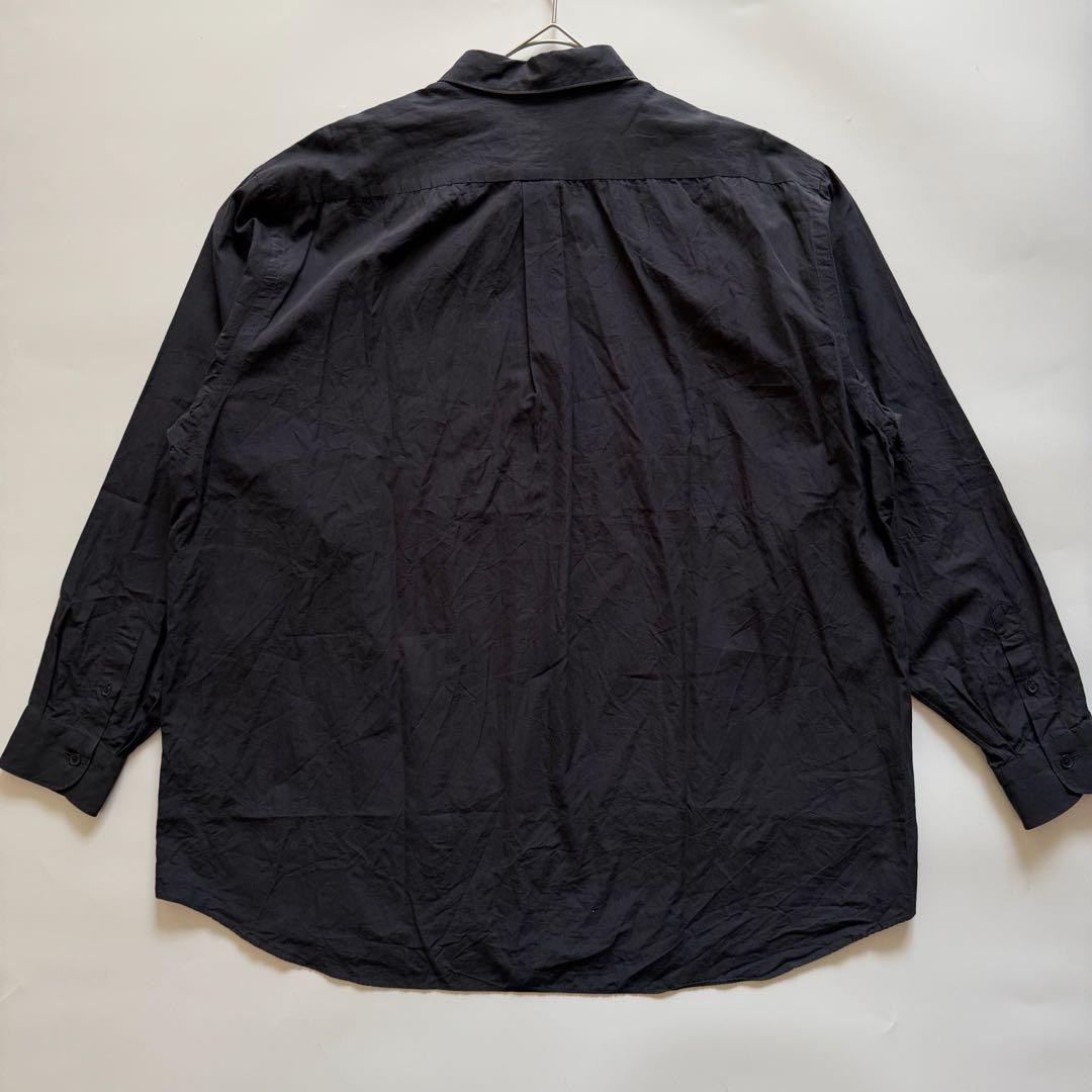 24SS✨️5サイズ COMOLI コモリシャツ コットン レギュラーカラー 黒