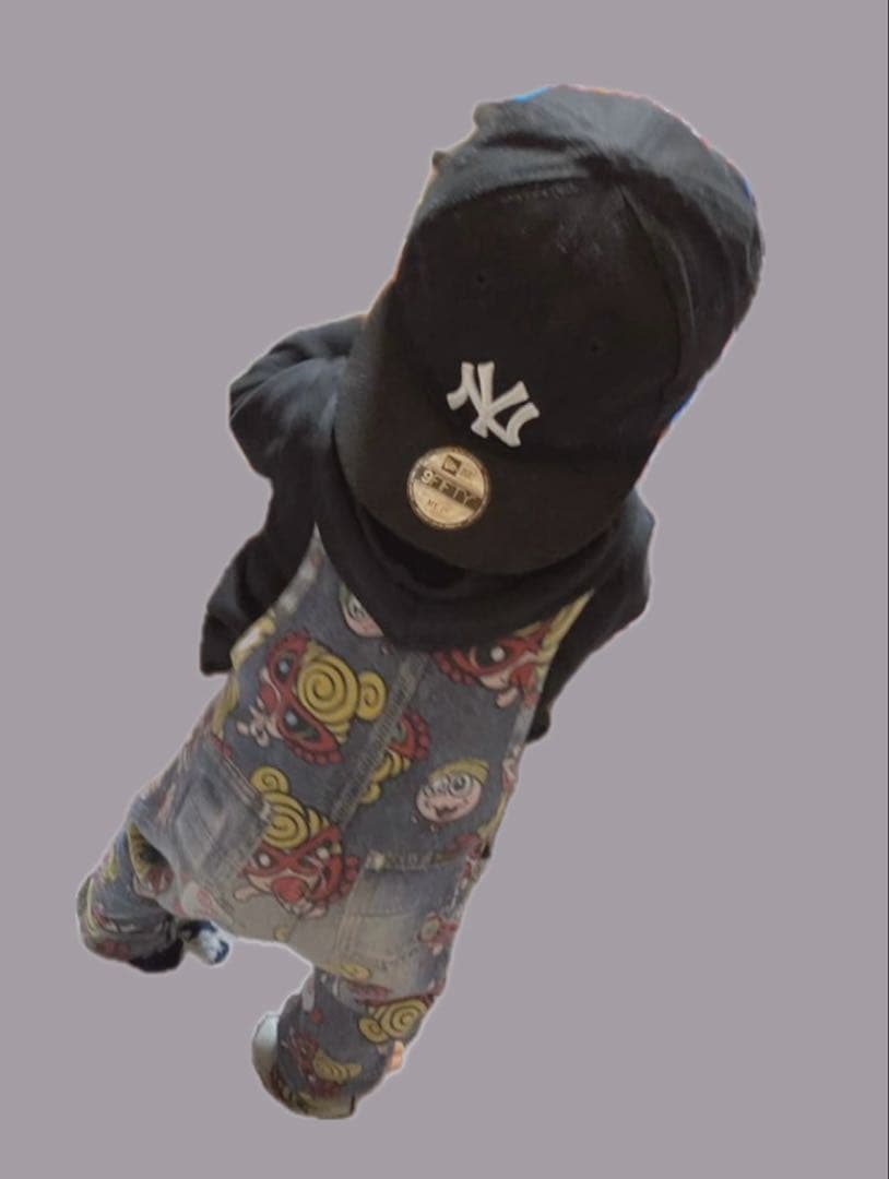 ヒスミニ サロペット tシャツ free 80cm