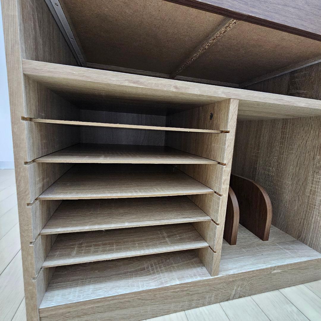 Cacao ランドセルラック おしゃれ 収納 棚 幅93cm ワイド 木製