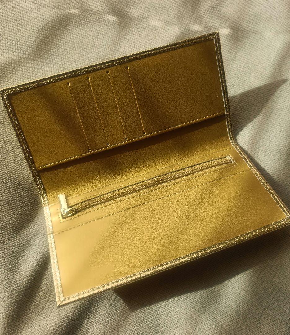 【新品セット】皇居 ゴールド 長財布＆ケース セット　金