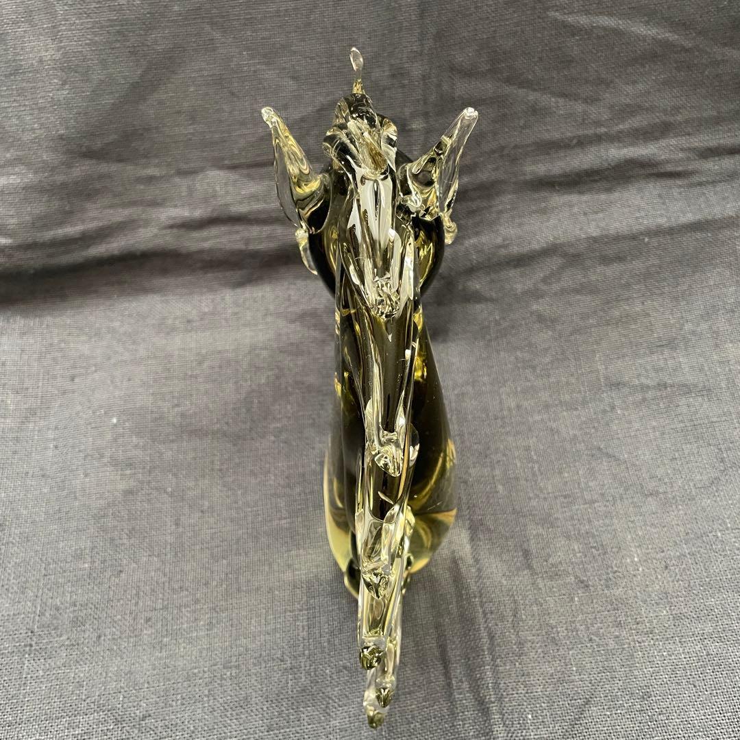Murano Glass ムラーノガラス ベネチア 馬 胸像 置物 レア