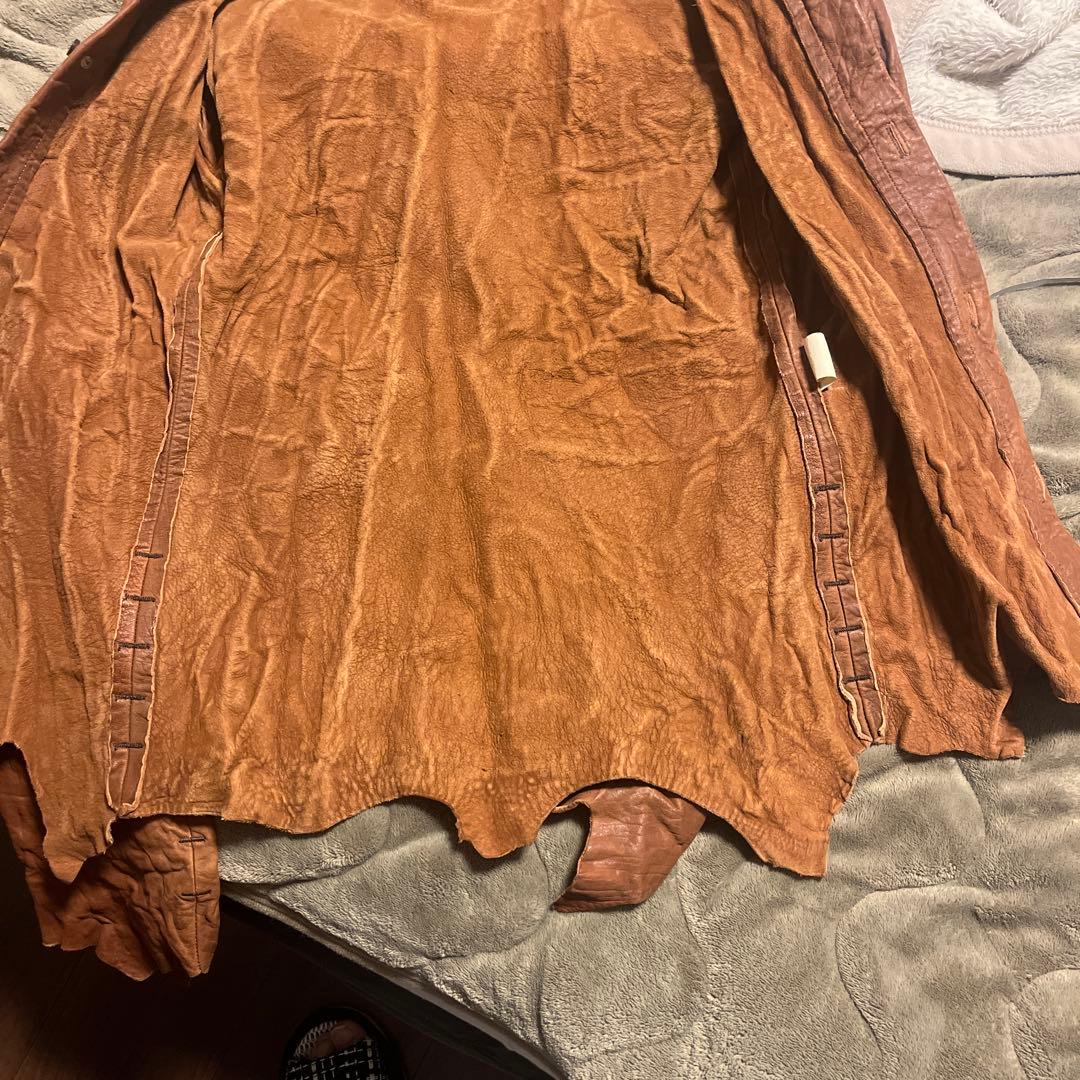 LED RECHWE ラムレザーシャツ