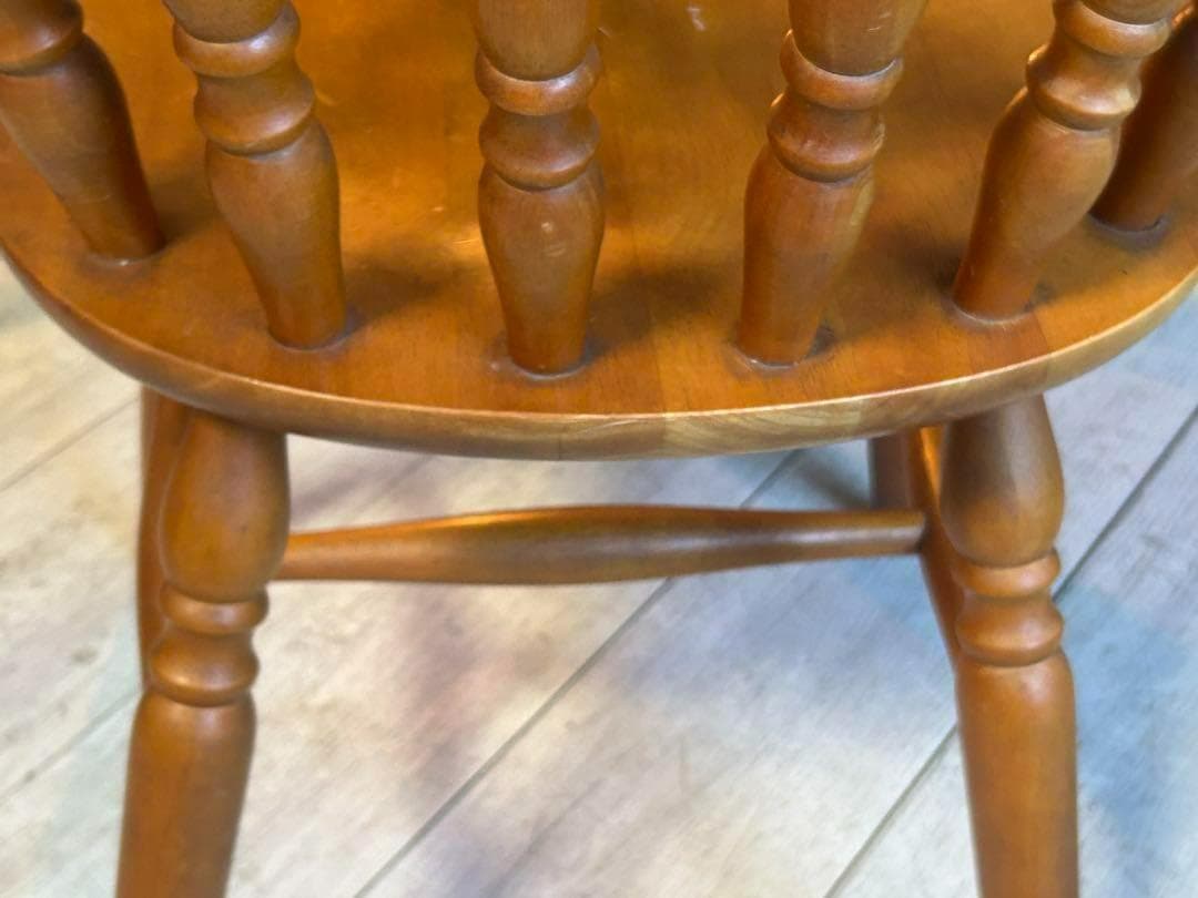 ①　飛騨産業　キツツキマーク　ウィンザーチェア　スポークチェア　SZ