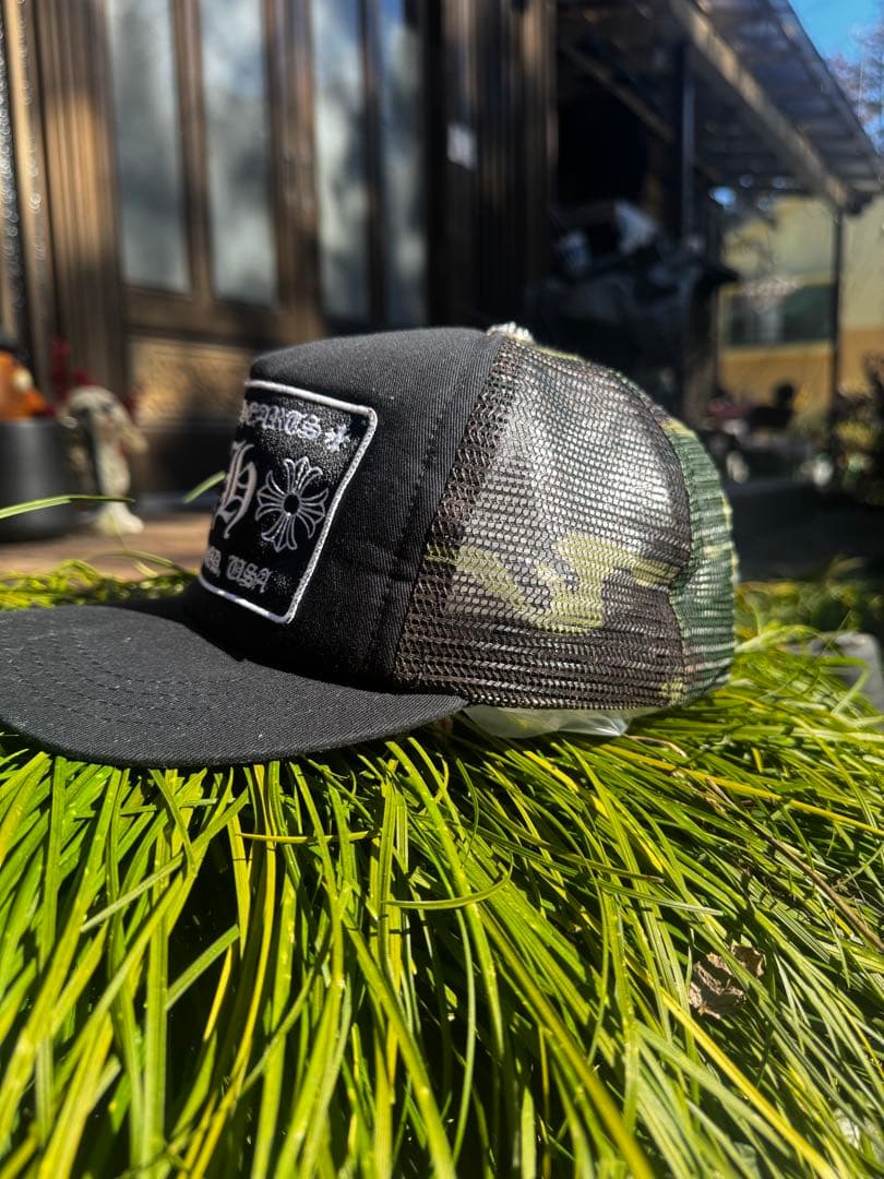 CHROME HEARTS ブラック迷彩キャップ