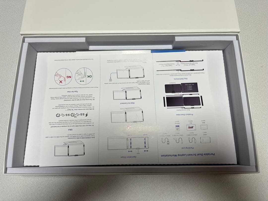 LAPTOMO S1 デュアルスクリーン拡張器 14インチ モニター
