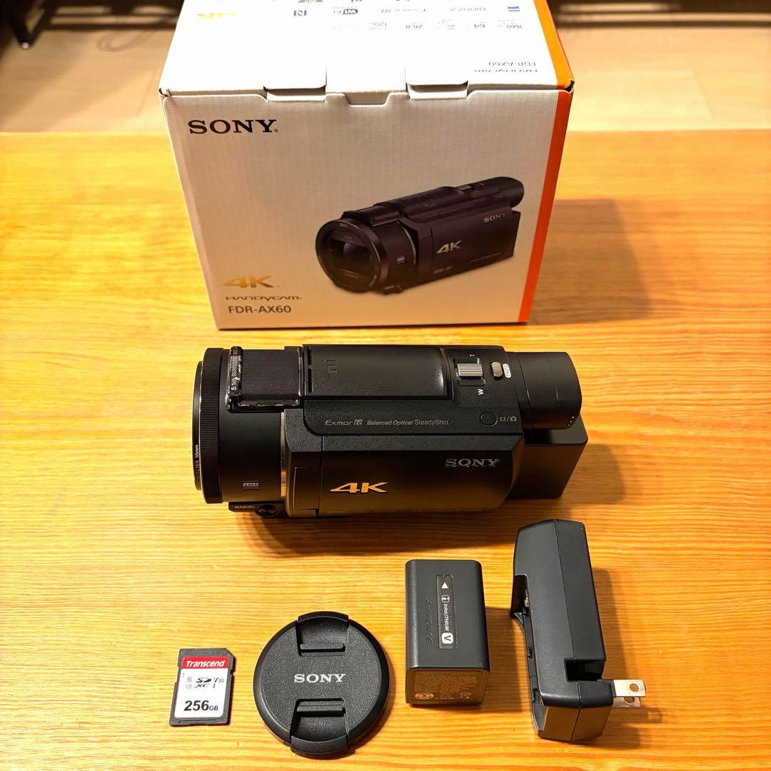 SONY FDR-AX60 バッテリーチャージャー等付属品多数あり♪