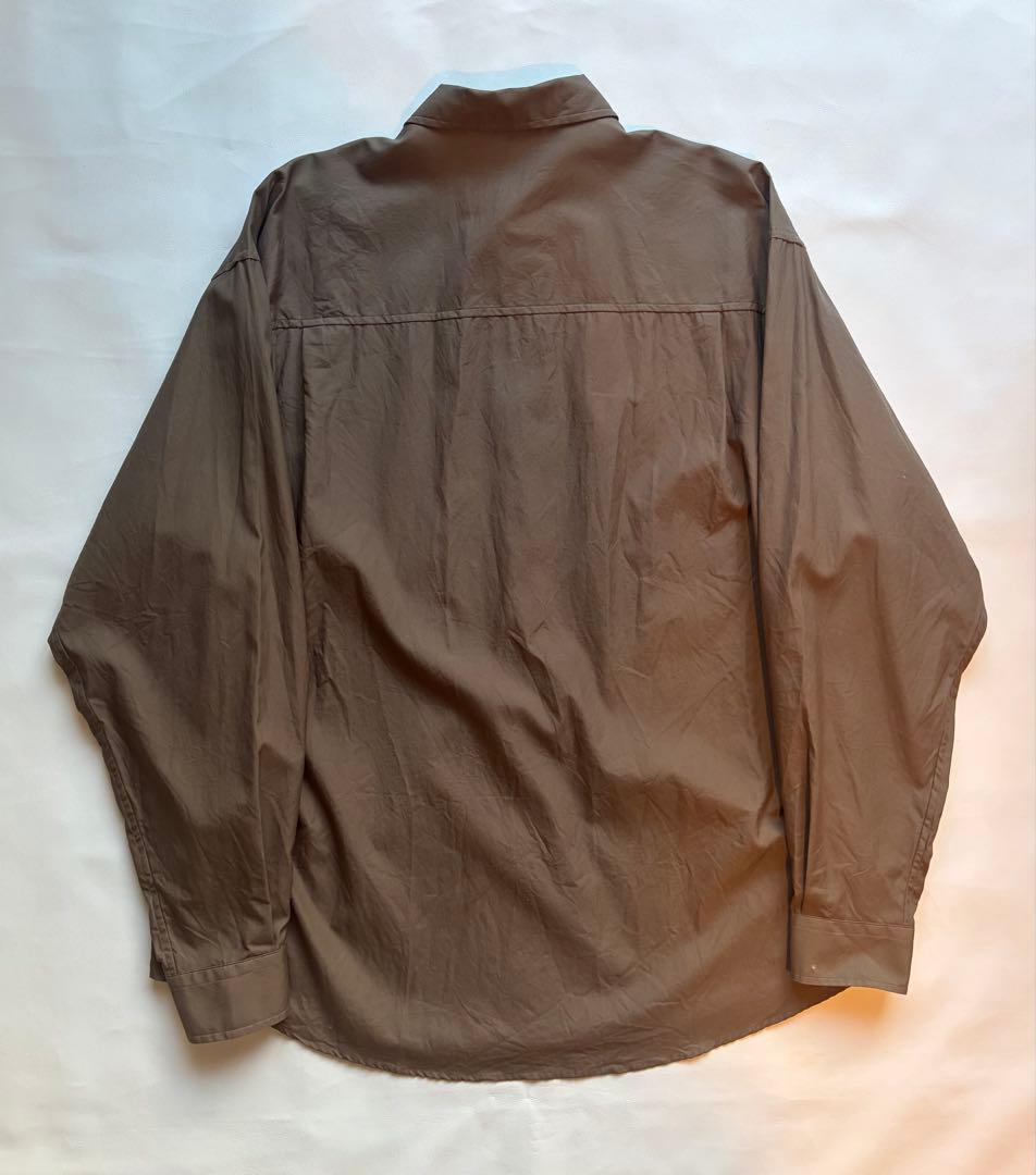 オーラリー25AW WASHED FINX TWILL BIG SHIRT 4