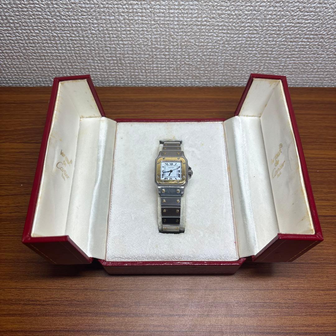 カルティエ サントスガルベSM AC14.30GR 自動巻 時計 レディース